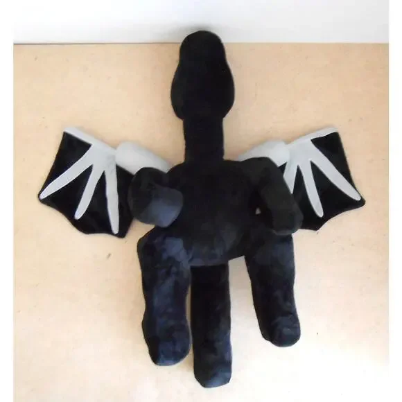 Minecraft Ender Dragon 21" Plush Black And Gray Dragon Stuffed Animal Plush Toy - Picture 3 of 5